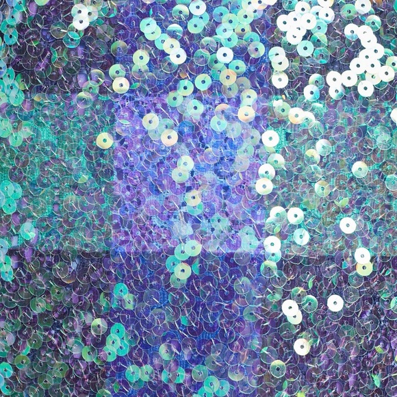 MAEVE by ANTHROPOLOGIE Amatheia Blue Sleeveless Sequin Top Women's Size 8 - Picture 13 of 14